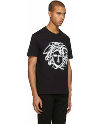 Versace Black Painted Medusa T Shirt