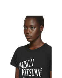 MAISON KITSUNE Black Palais Royal T Shirt