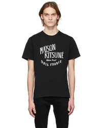 MAISON KITSUNÉ Black Palais Royal T Shirt