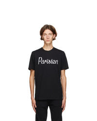 MAISON KITSUNÉ Black Parisien Classic T Shirt