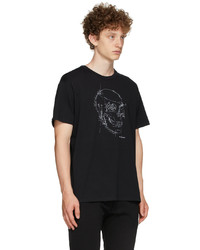 Alexander McQueen Black Pattern Skull Oversized T Shirt