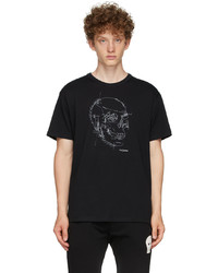 Alexander McQueen Black Pattern Skull Oversized T Shirt