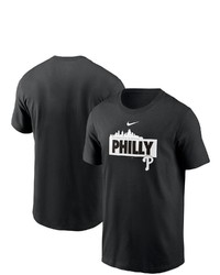 Nike Black Philadelphia Phillies Local Nickname Skyline T Shirt