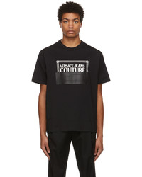 VERSACE JEANS COUTURE Black Piece Number T Shirt