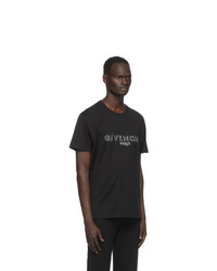 Givenchy Black Printed Patch Logo T Shirt