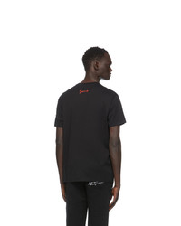 Givenchy Black Printed Patch Logo T Shirt