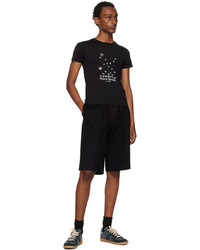 Maison Margiela Black Printed T Shirt