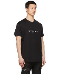 Givenchy Black Reverse Print T Shirt
