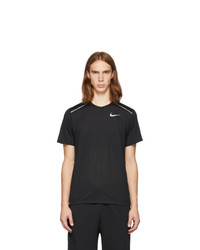 Nike Black Rise 365 Running T Shirt