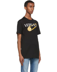Versace Black Safety Pin T Shirt