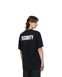 Vetements Black Security T Shirt