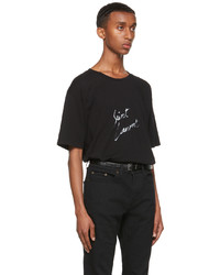 Saint Laurent Black Signature T Shirt