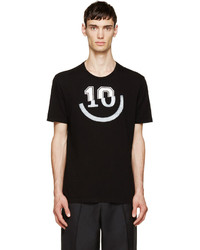 Maison Margiela Black Split 10 Print T Shirt