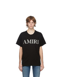 Amiri Black Stitch Logo T Shirt