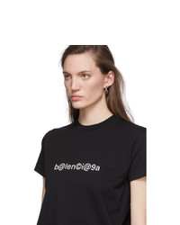 Balenciaga Black Symbolic Logo Fitted T Shirt