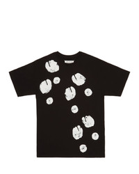 Maison Margiela Black Tabi Print T Shirt