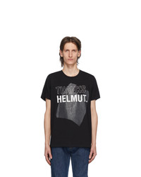 Helmut Lang Black Thanks Standard T Shirt
