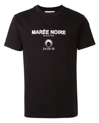 Marine Serre Black Tide T Shirt
