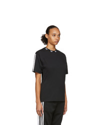 adidas Originals Black Trefoil Collar T Shirt