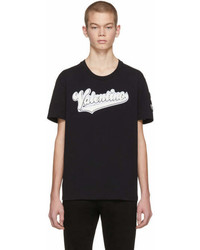 Valentino Black Varsity Logo T Shirt