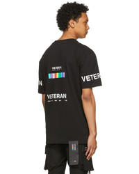 Hood by Air Black Veteran Stars T Shirt
