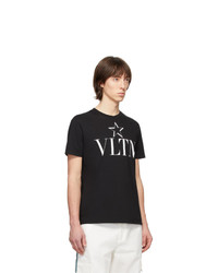 Valentino Black Vltn Star T Shirt