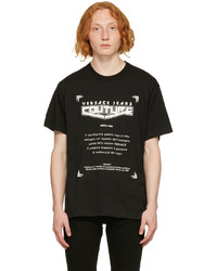 VERSACE JEANS COUTURE Black Warranty T Shirt