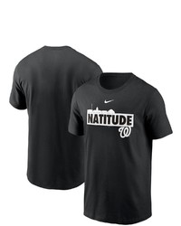 Nike Black Washington Nationals Local Nickname Skyline T Shirt At Nordstrom
