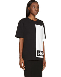 Hood by Air Black White Illusion Print T Shirt