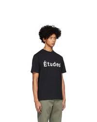 Études Black Wonder Logo T Shirt