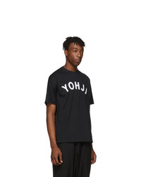 Y-3 Black Yohji Letters T Shirt