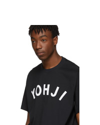 Y-3 Black Yohji Letters T Shirt
