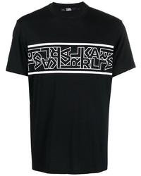 Karl Lagerfeld Block Logo Print T Shirt