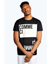 Boohoo Comme Ci Comme Ca Printed T Shirt