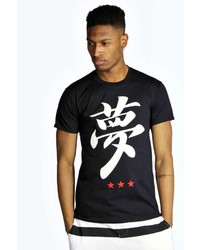 Boohoo Japanese Print T Shirt