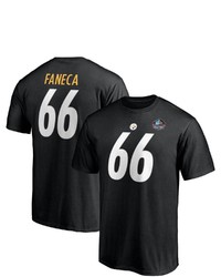 FANATICS Branded Alan Faneca Black Pittsburgh Ers Nfl Hall Of Fame Class Of 2021 Name Number T Shirt