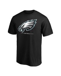 FANATICS Branded Black Philadelphia Eagles Team Lockup Logo T Shirt