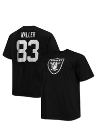 FANATICS Branded Darren Waller Black Las Vegas Raiders Big Tall Player Name Number T Shirt