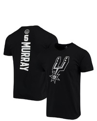 FANATICS Branded Dejounte Murray Black San Antonio Spurs Team Playmaker Name Number T Shirt
