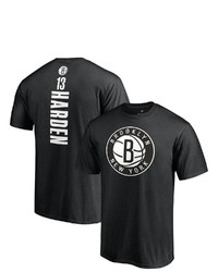 FANATICS Branded James Harden Black Brooklyn Nets Playmaker Name Number T Shirt