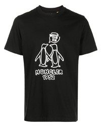 Moncler Break The Ice Penguin Graphic Print T Shirt