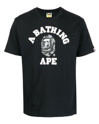 A Bathing Ape Camo College Print T Shirt
