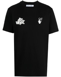 Off-White Cartoon Graphic Logo T Shirt