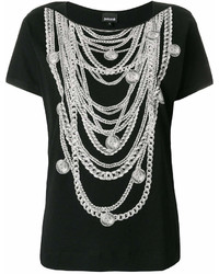 Just Cavalli Chain Necklace Print T Shirt