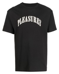 Pleasures Chest Logo Crew Neck T Shirt