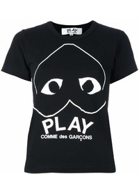 Comme des Garcons Comme Des Garons Play Logo Print T Shirt