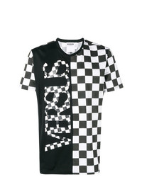 Versus Contrast Checkered T Shirt