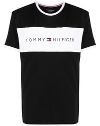 Tommy Hilfiger Contrast Panel Logo Print T Shirt