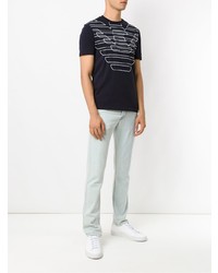 Emporio Armani Contrasting Oversized Logo T Shirt