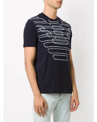 Emporio Armani Contrasting Oversized Logo T Shirt